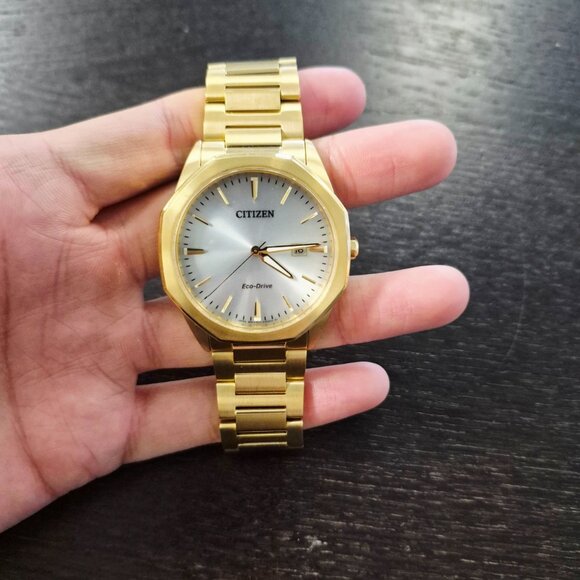 Citizen Eco-Drive Men's Corso Gold-Tone Stainless Steel Bracelet Watch 41mm - Picture 7 of 7